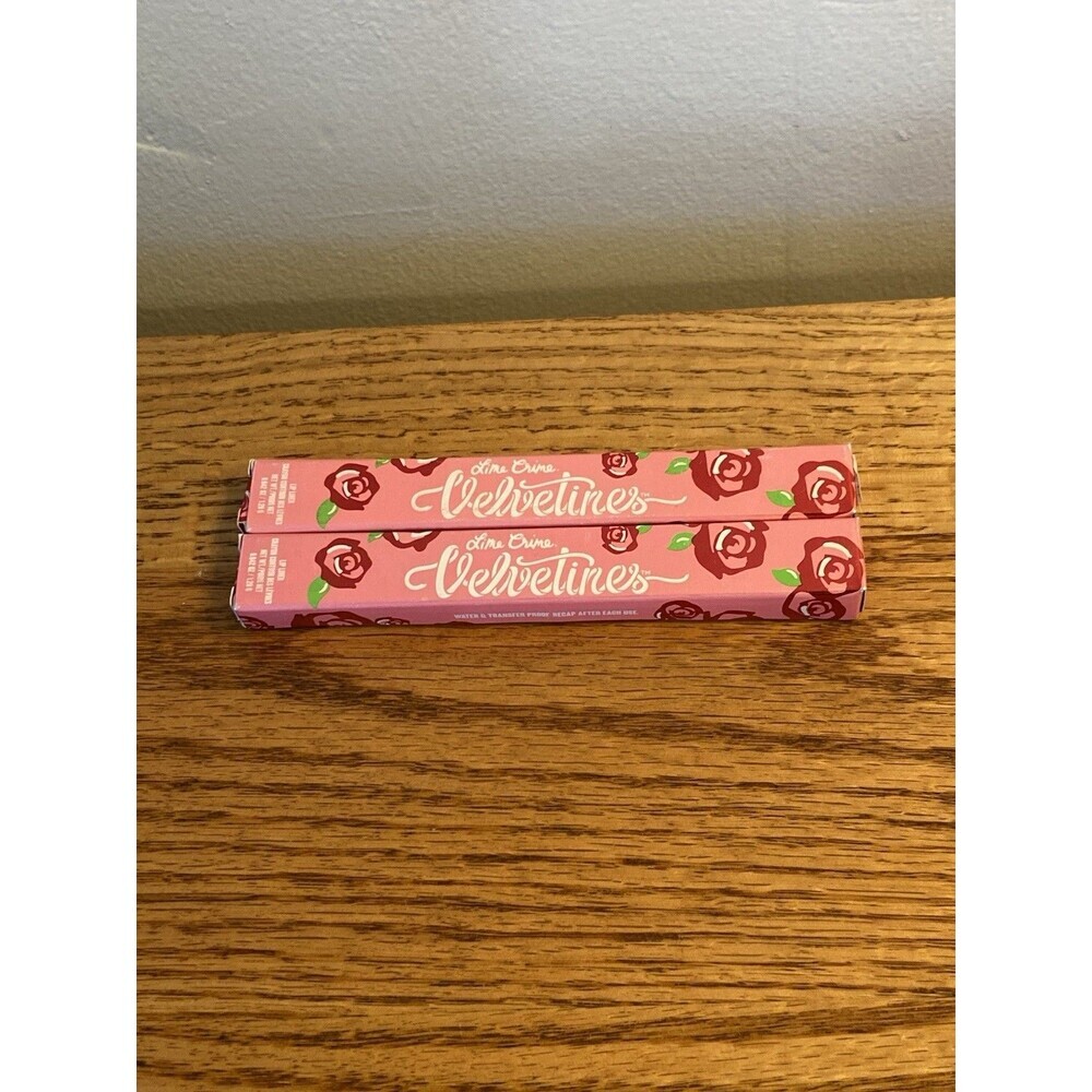 (2) NEW Lime Crime Velvetines Lip Liner Pencil GURRRL ~ Set 2 NEW NIB Set